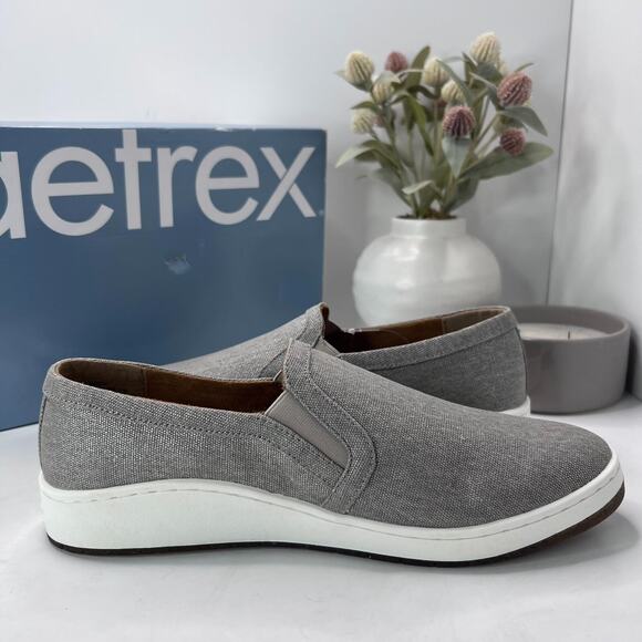 Aetrex Cameron Slip-On Casual Sneaker Taupe/Gray PC144W Women's 10.5 - Picture 7 of 10